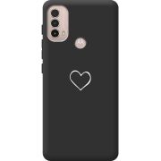 Черный чехол BoxFace Motorola E40 My Heart