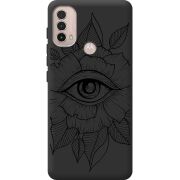 Черный чехол BoxFace Motorola E40 Eye