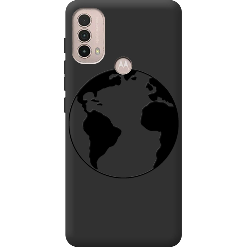 Черный чехол BoxFace Motorola E40 Earth