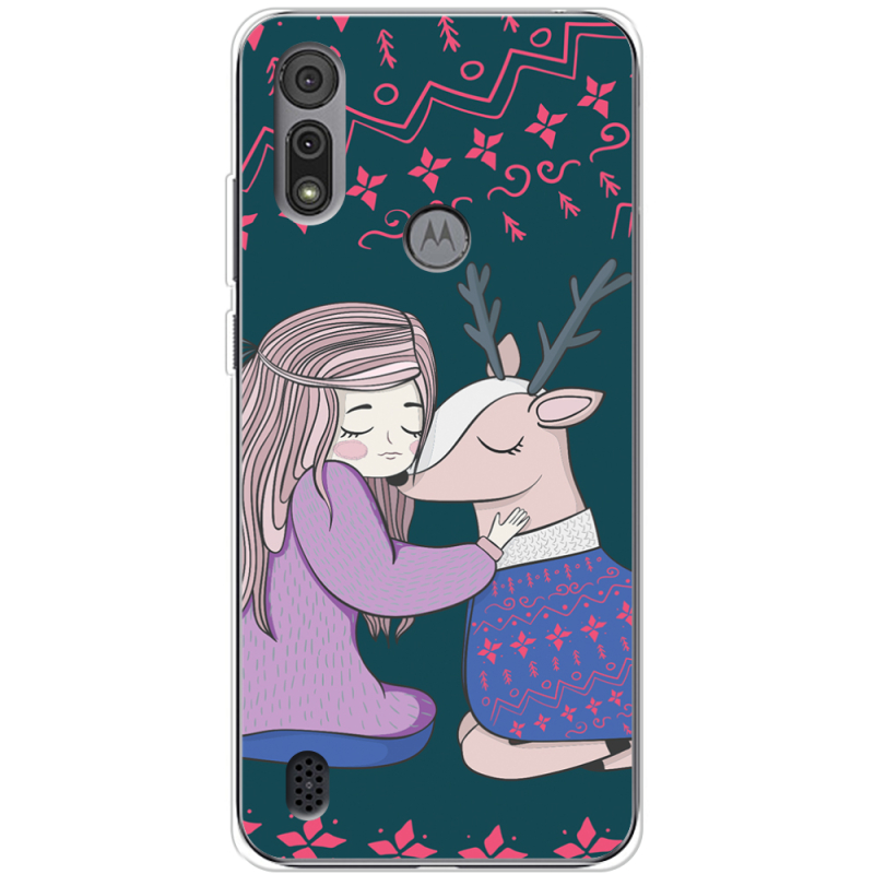 Чехол BoxFace Motorola E6S Girl and deer