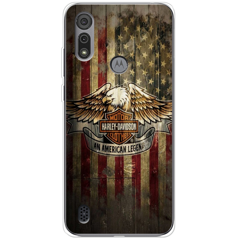 Чехол BoxFace Motorola E6S Harley An American Legend