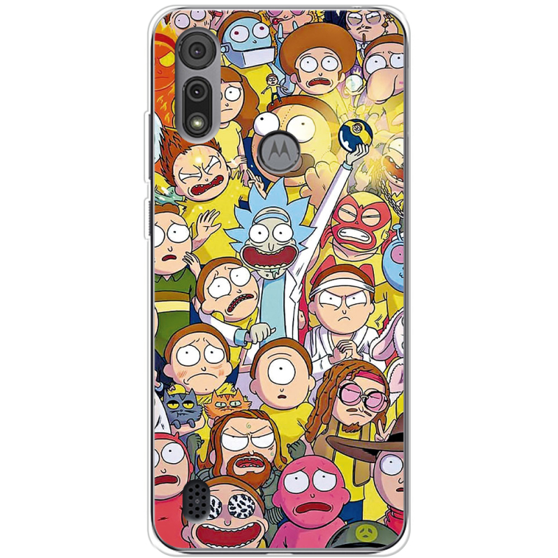 Чехол BoxFace Motorola E6S Rick and Morty