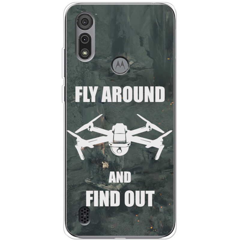 Чехол BoxFace Motorola E6S Дрон Fly Around