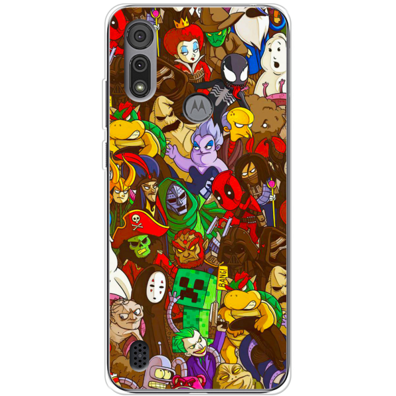 Чехол BoxFace Motorola E6S Злодеи