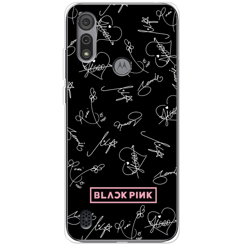 Чехол BoxFace Motorola E6S Blackpink автограф