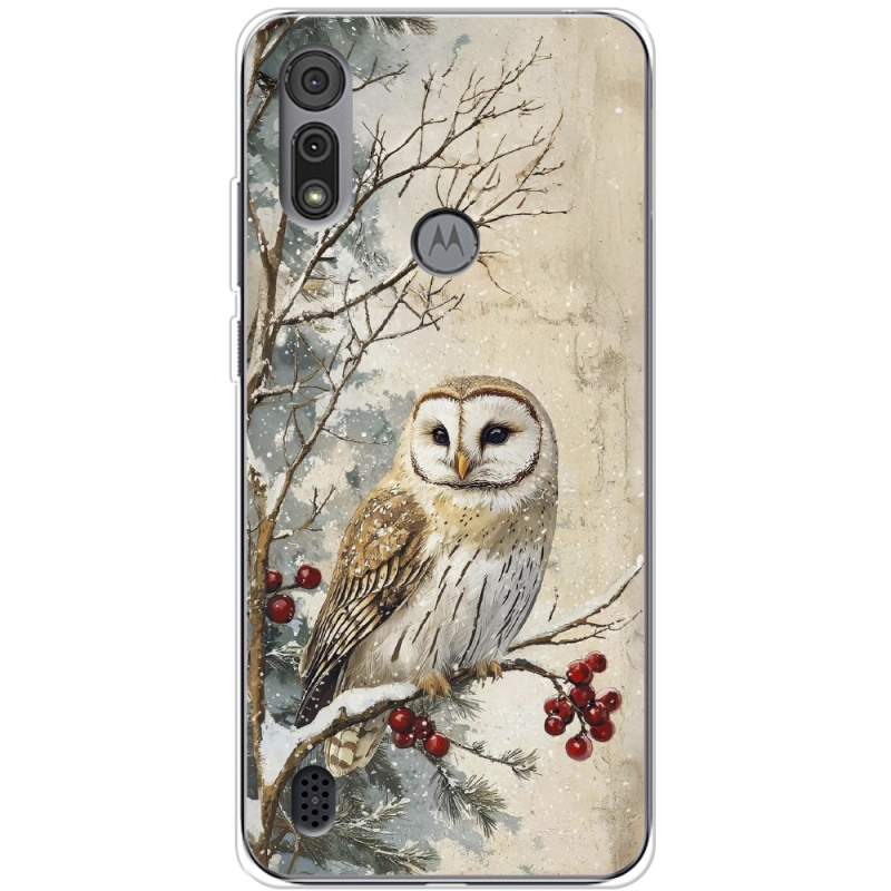 Чехол BoxFace Motorola E6S Christmas Owl