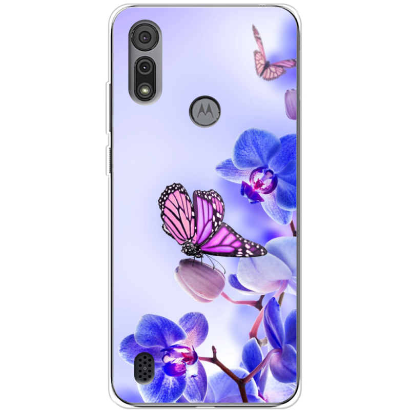 Чехол BoxFace Motorola E6S Orchids and Butterflies