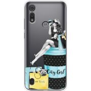 Прозрачный чехол BoxFace Motorola E6S City Girl