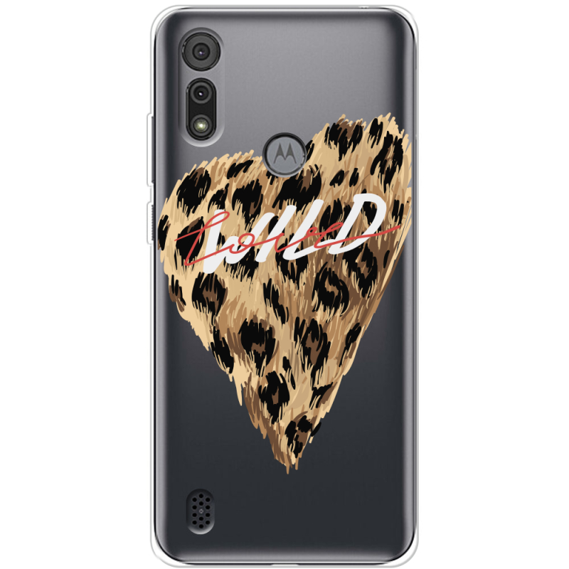 Прозрачный чехол BoxFace Motorola E6S Wild Love