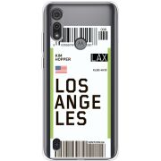 Прозрачный чехол BoxFace Motorola E6S Ticket Los Angeles