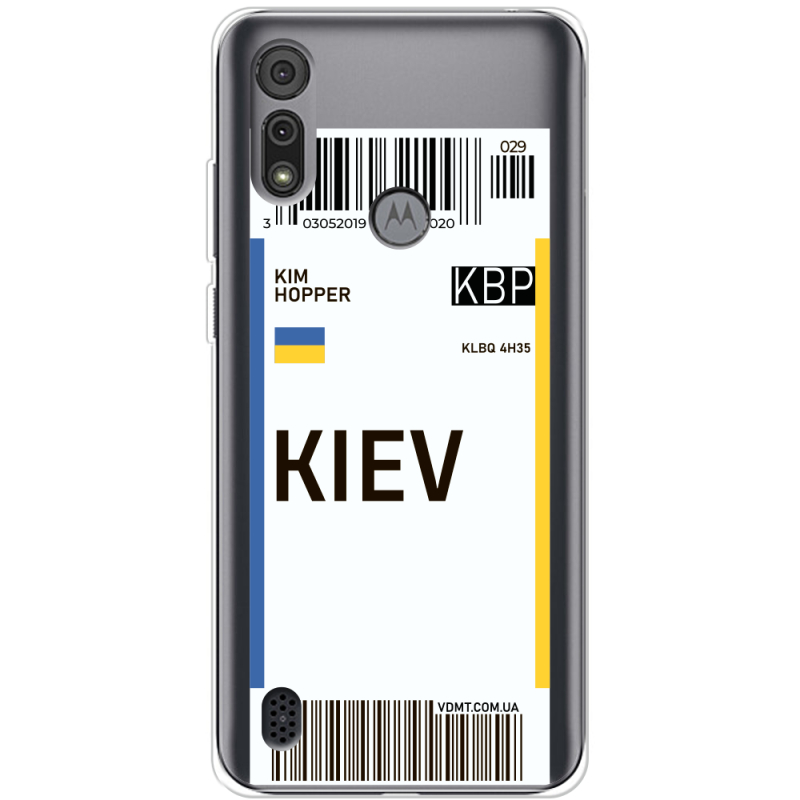 Прозрачный чехол BoxFace Motorola E6S Ticket Kiev