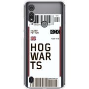 Прозрачный чехол BoxFace Motorola E6S Ticket Hogwarts