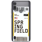 Прозрачный чехол BoxFace Motorola E6S Ticket Springfield