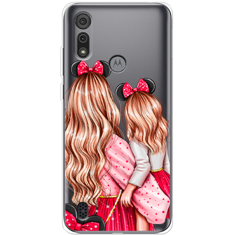 Прозрачный чехол BoxFace Motorola E6S Mouse Girls