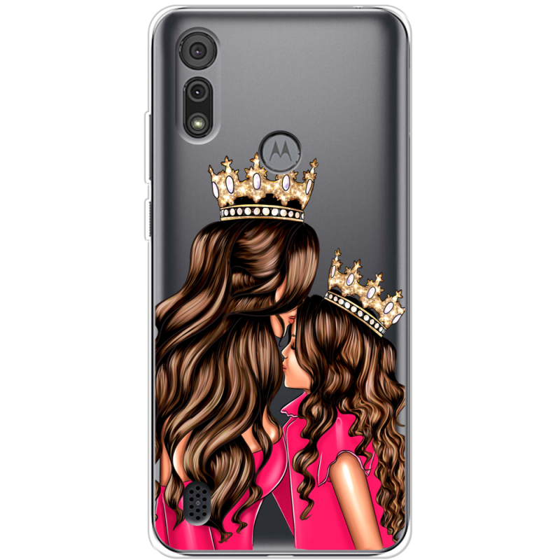 Прозрачный чехол BoxFace Motorola E6S Queen and Princess