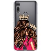 Прозрачный чехол BoxFace Motorola E6S Queen and Princess