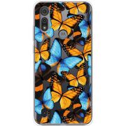 Прозрачный чехол BoxFace Motorola E6S Butterfly Morpho