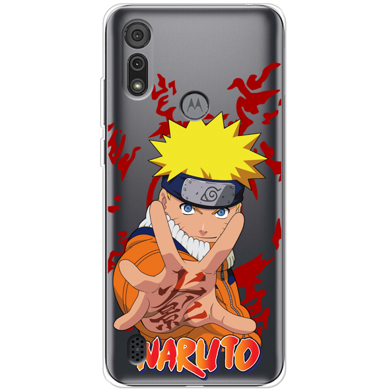 Прозрачный чехол BoxFace Motorola E6S Naruto