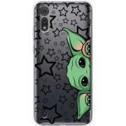 Прозрачный чехол BoxFace Motorola E6S Baby Yoda