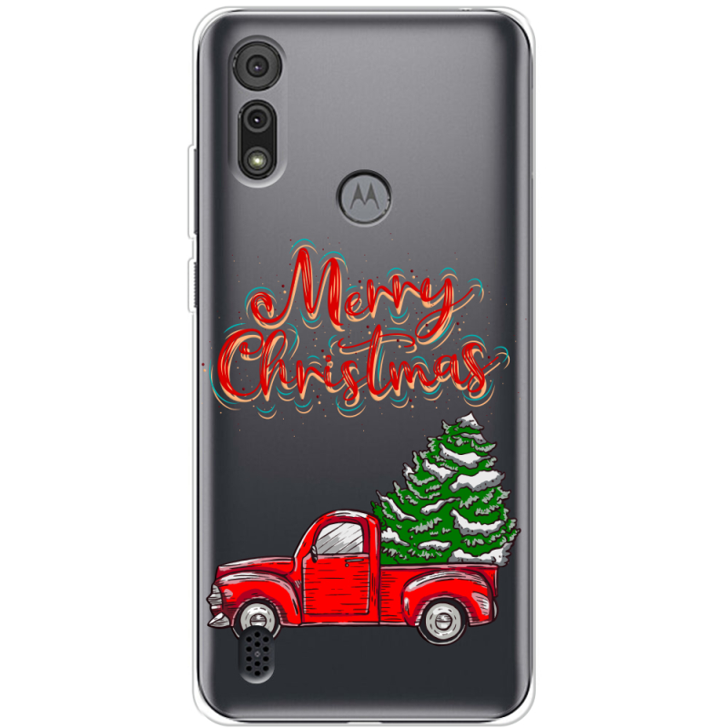 Прозрачный чехол BoxFace Motorola E6S Holiday Car