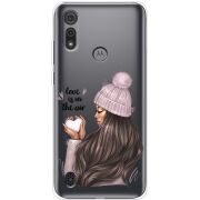 Прозрачный чехол BoxFace Motorola E6S love is in the air