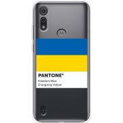 Прозрачный чехол BoxFace Motorola E6S Pantone вільний синій