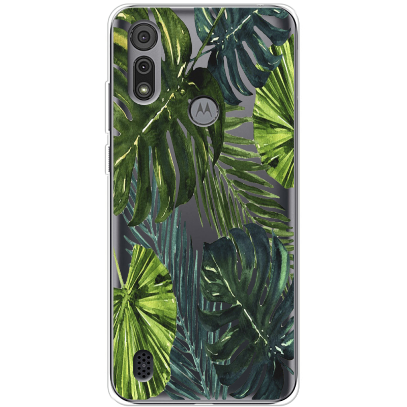 Прозрачный чехол BoxFace Motorola E6S Palm Tree