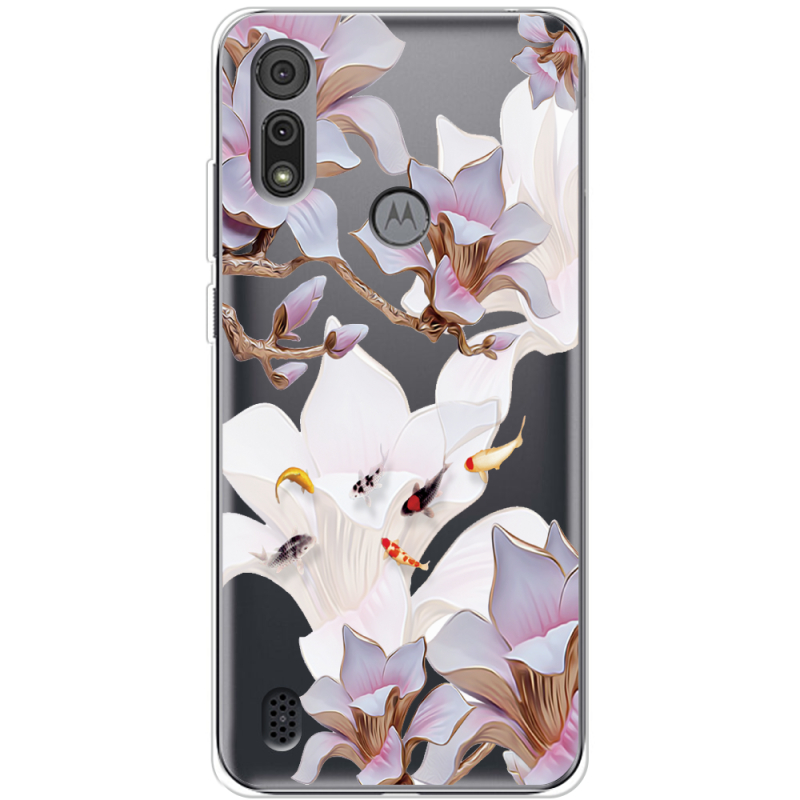 Прозрачный чехол BoxFace Motorola E6S Chinese Magnolia