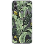 Прозрачный чехол BoxFace Motorola E6S Banana Leaves