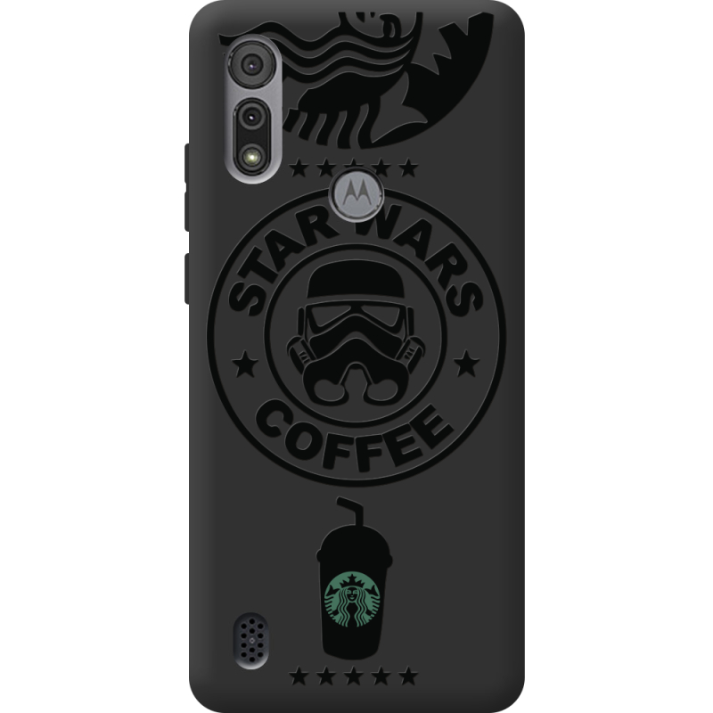 Черный чехол BoxFace Motorola E6S Dark Coffee