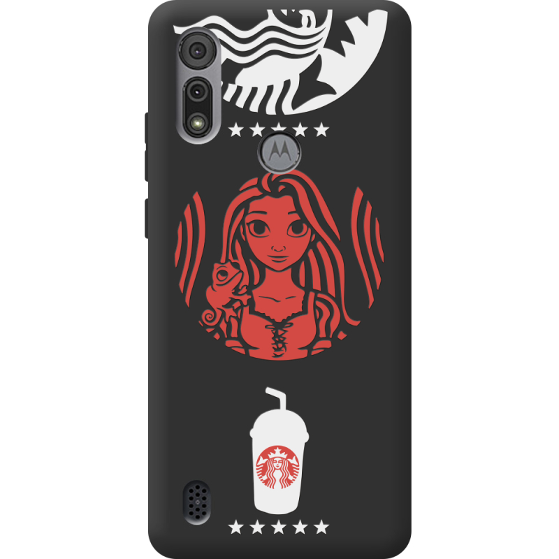 Черный чехол BoxFace Motorola E6S RedWhite Coffee