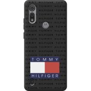 Черный чехол BoxFace Motorola E6S Tommy Print