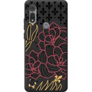 Черный чехол BoxFace Motorola E6S FranceFlowers