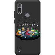 Черный чехол BoxFace Motorola E6S Among Us Impostors