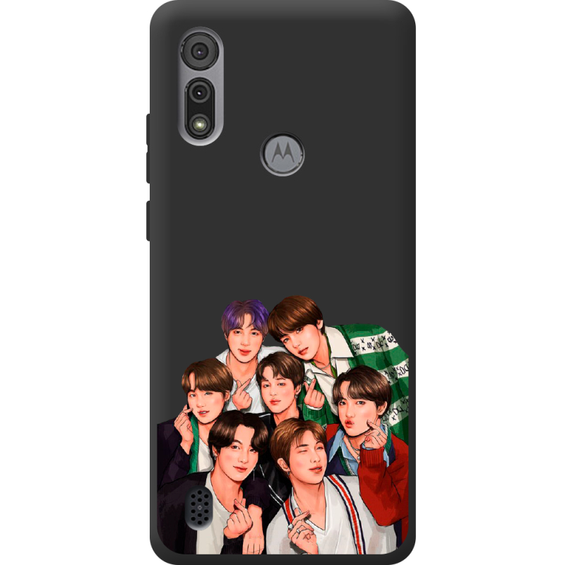 Черный чехол BoxFace Motorola E6S BTS