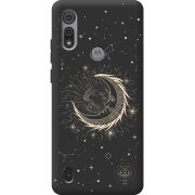 Черный чехол BoxFace Motorola E6S Moon