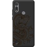 Черный чехол BoxFace Motorola E6S Chinese Dragon