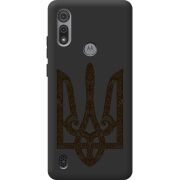 Черный чехол BoxFace Motorola E6S Ukrainian Trident