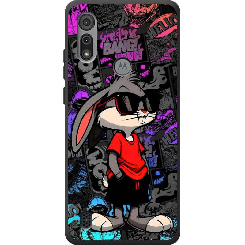 Черный чехол BoxFace Motorola E6S Малий вухань