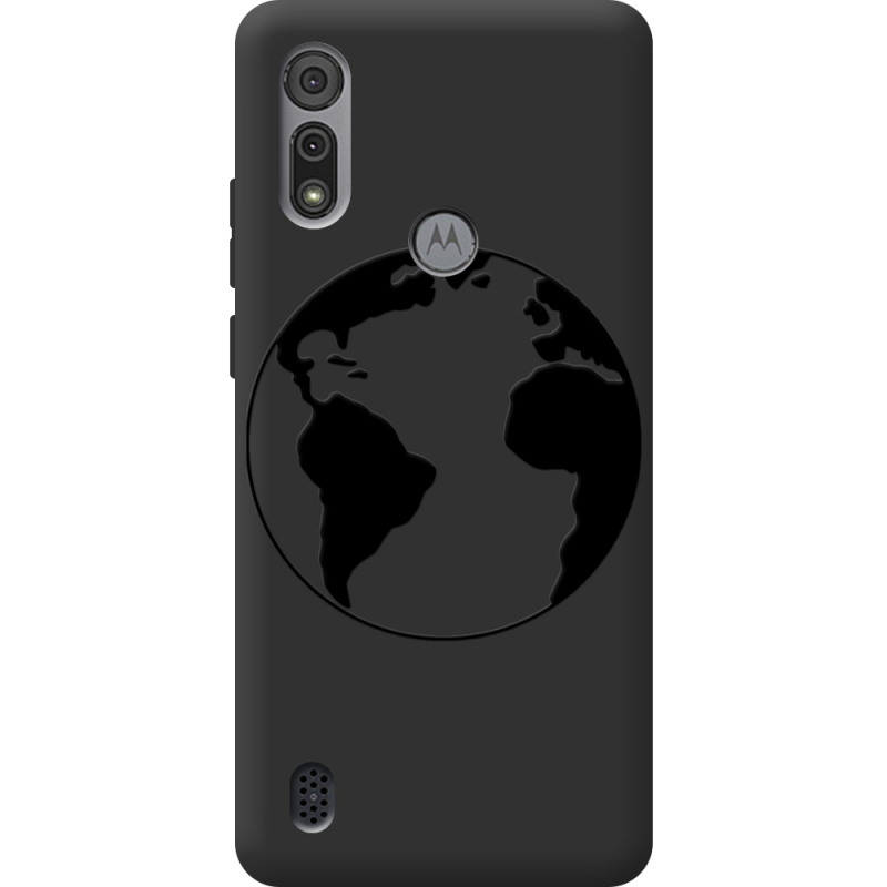 Черный чехол BoxFace Motorola E6S Earth