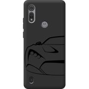 Черный чехол BoxFace Motorola E6S Sportcar