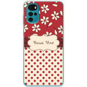 Чехол BoxFace Motorola G22 Именной Polka Dots