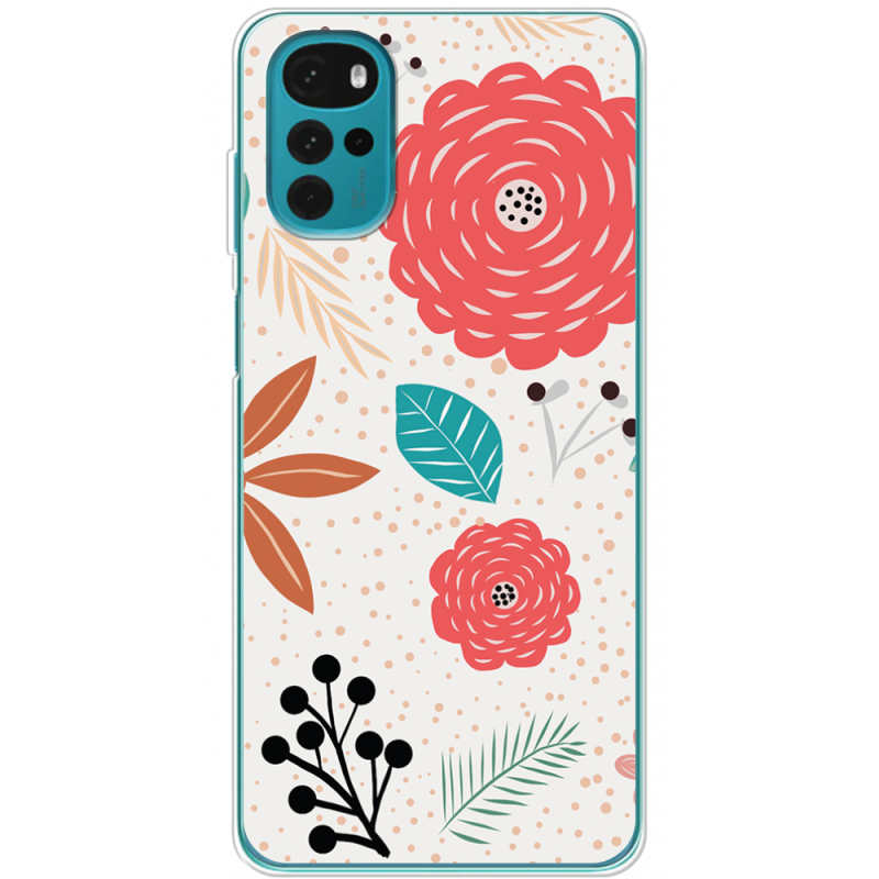 Чехол BoxFace Motorola G22 Line Flowers