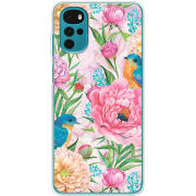 Чехол BoxFace Motorola G22 Birds in Flowers