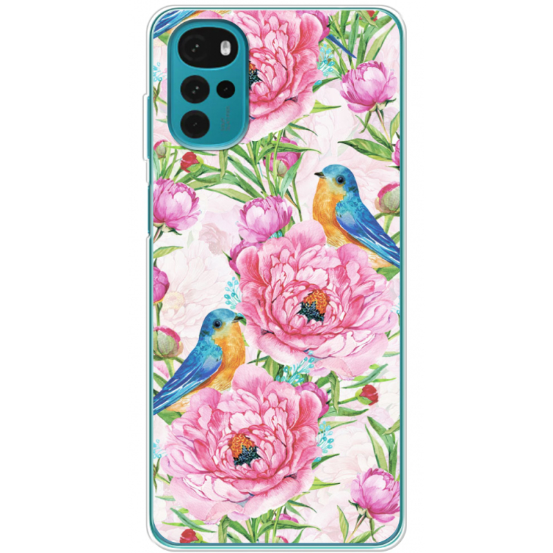 Чехол BoxFace Motorola G22 Birds and Flowers