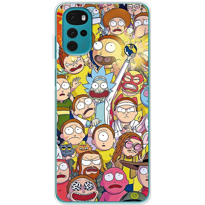 Чехол BoxFace Motorola G22 Rick and Morty