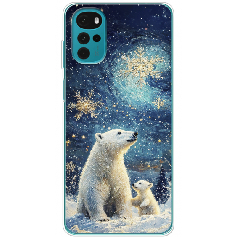 Чехол BoxFace Motorola G22 Північні ведмеді