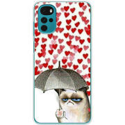 Чехол BoxFace Motorola G22 Raining Hearts