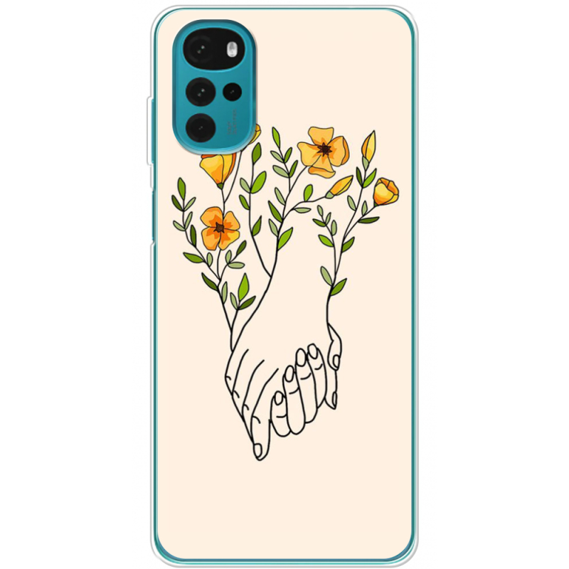 Чехол BoxFace Motorola G22 Flower Hands