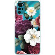 Прозрачный чехол BoxFace Motorola G22 Floral Dark Dreams